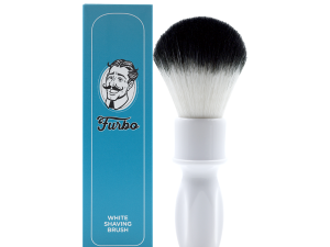 FURBO BLACK AND WHITE SHAVING BRUSH - Plissoft Synthetic