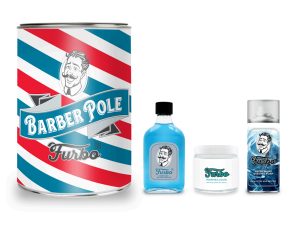 FURBO BLU BARBER POLE SET RASATURA